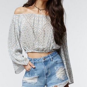 Bohemian off the shoulder long sleeve
